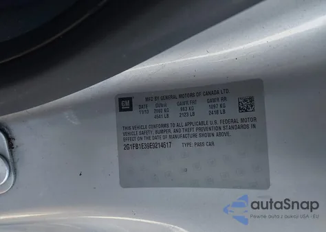 2014 Chevrolet Camaro 1Lt из США, поврежденный, VIN 2G1FB1E39E9214617